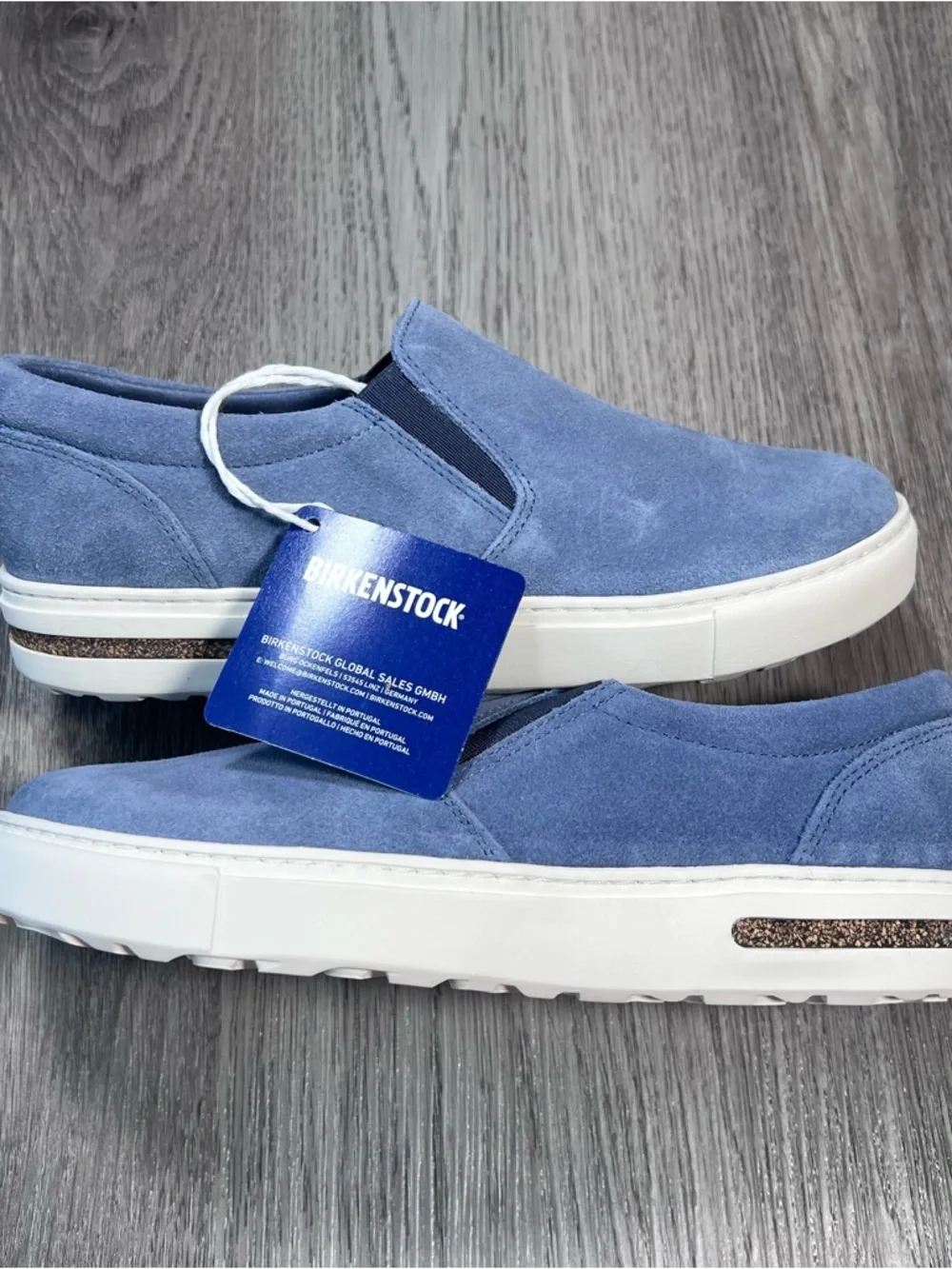 New Birkenstock Oswego Low top suede women’s sneaker shoes Blue Size 6 US /37 EU